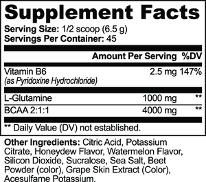 BCAA Post Workout Powder (Honeydew/Watermelon)